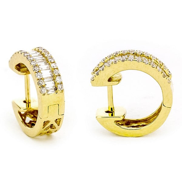 18KY Diamond Earrings
