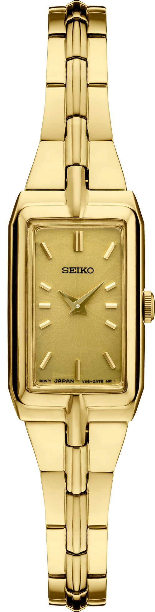 Lds Seiko Swr046 Yellow tone Champagne Dial Watch