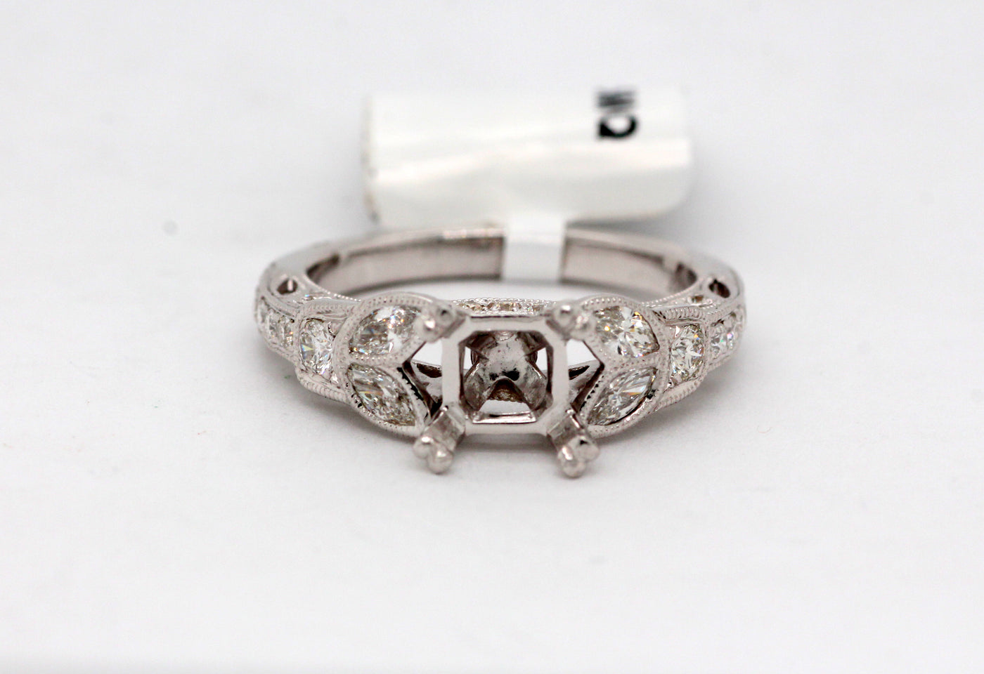 14KW Diamond Semi Mount Ring, Engagement Ring Setting
