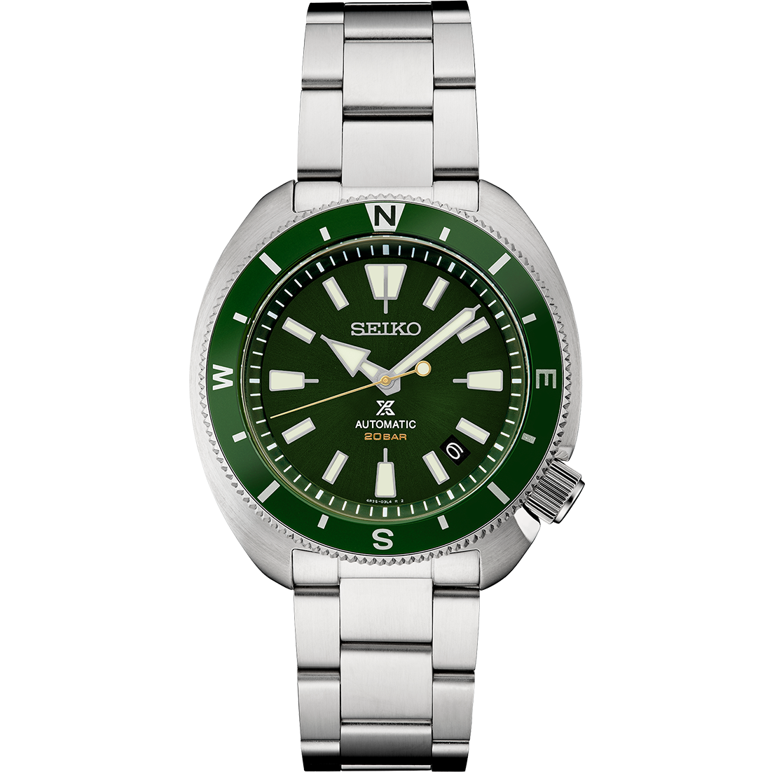 GTS SEIKO AUTOMATIC PRESAGE GREEN STAINLESS STEEL