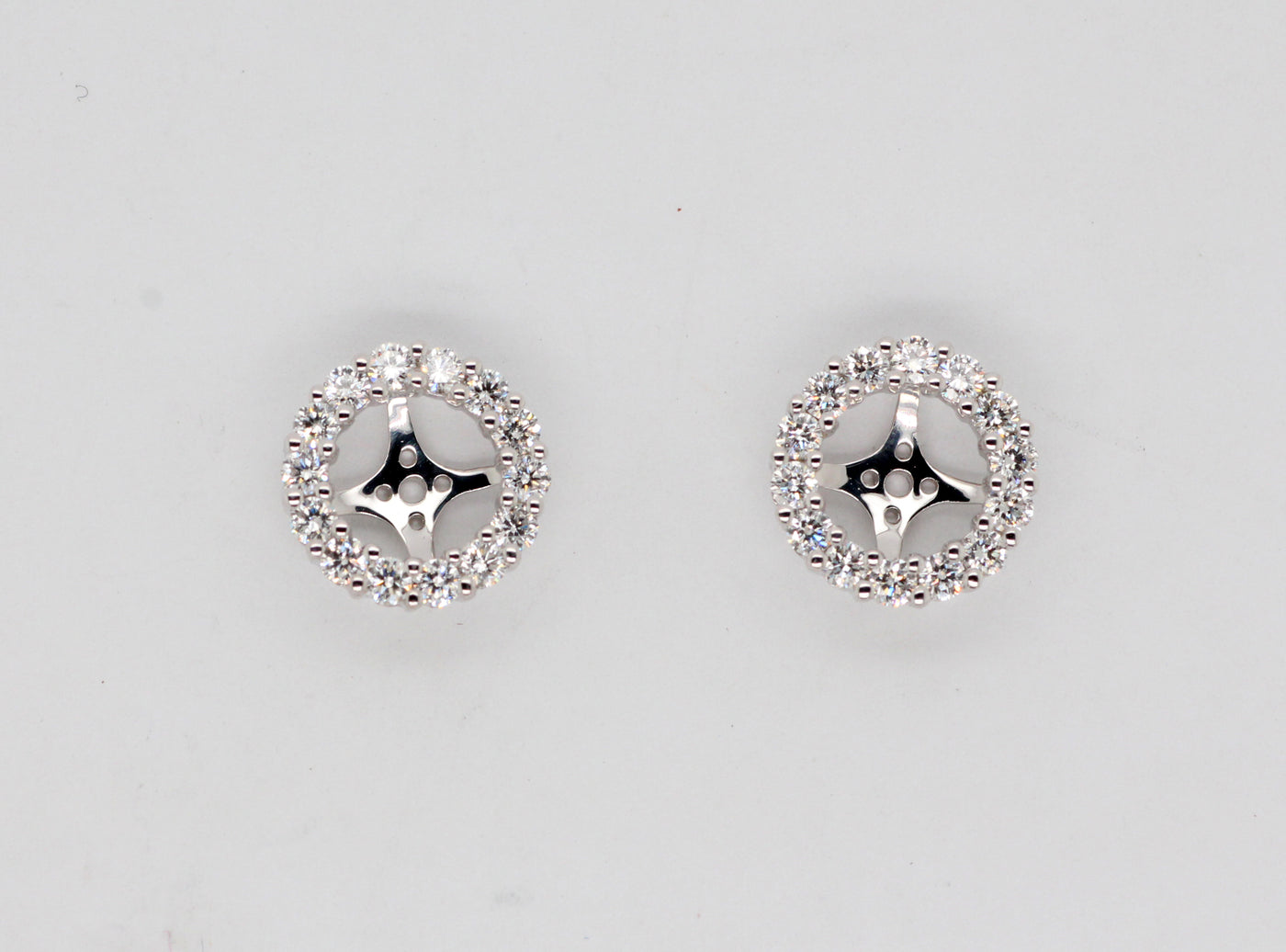 18KW Diamond Earrings Jackets