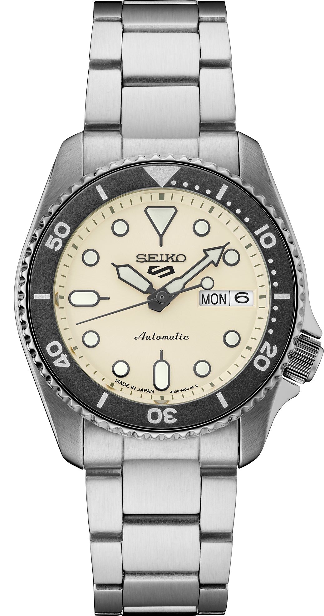 Gts Seiko SRPK31 5 Sport SGP Automatic White Dial Watch