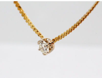 Estate 14KY .25 Ct diamond 17" Necklace