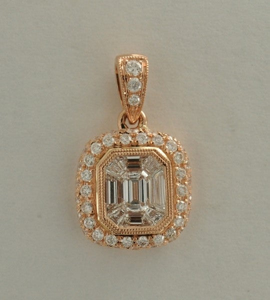 18KR Diamond Pendant