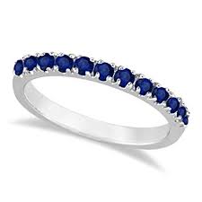 14KW BLUE SAPPHIRE RING image