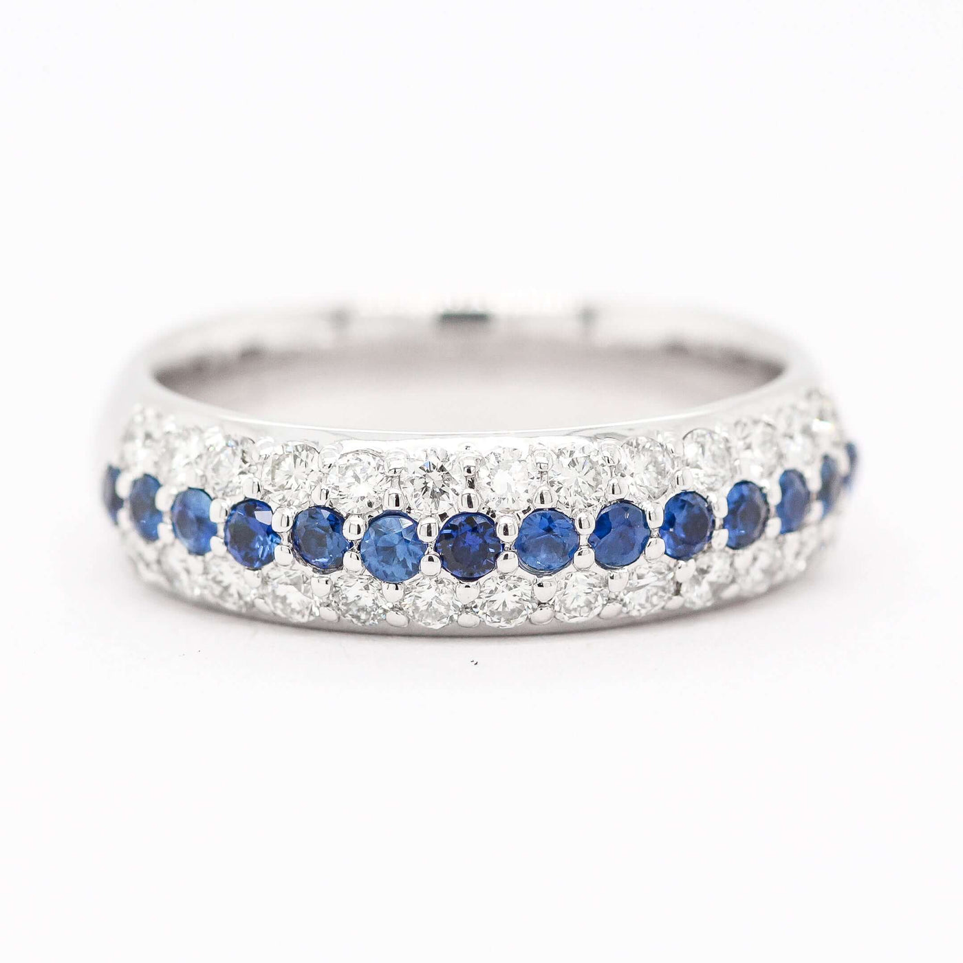 14KW .38 CTTW Blue Sapphire and Diamond Ring, .54 CTTW H-SI2 image