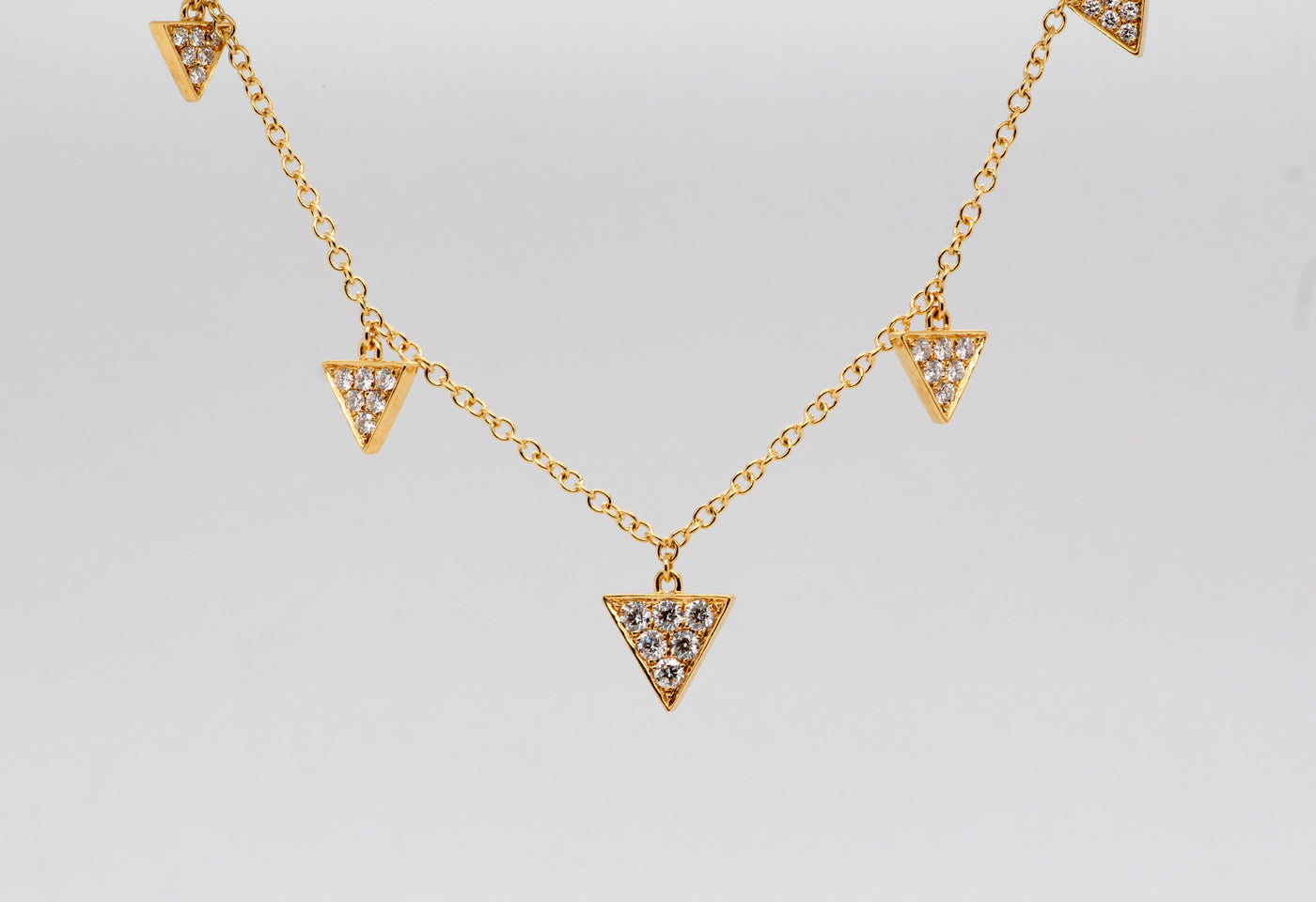 18KY Fashion Diamond Necklace