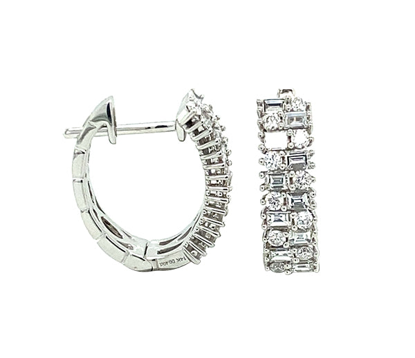 18KW Diamond Earrings