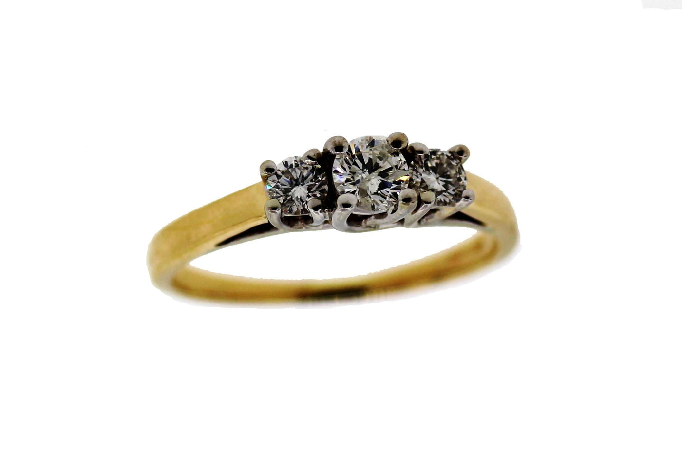 14KY 1/2CTTW 3 STONE RING image