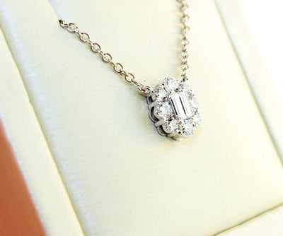 18KW 18" Fashion Diamond Necklace