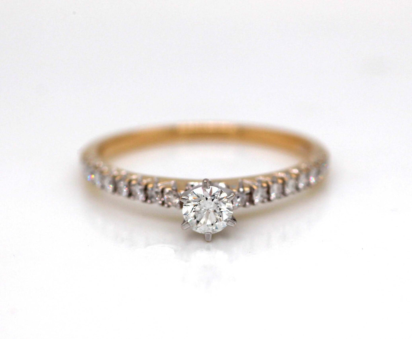 14KY .34 Cttw Diamond Engagement Ring image