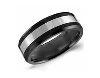 CROWN CERAMIC AND TUNG GENTS RING TU-0031