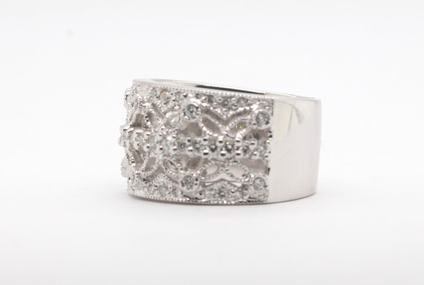14KW .50  Cttw Diamond Fashion Ring