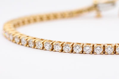 14KY 4.00 CTTW DIAMOND LINE BRACELET image