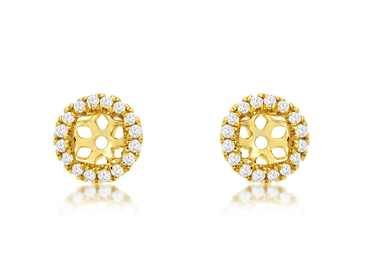 14KY .13 CTTW DIAMOND EARRING JACKETS