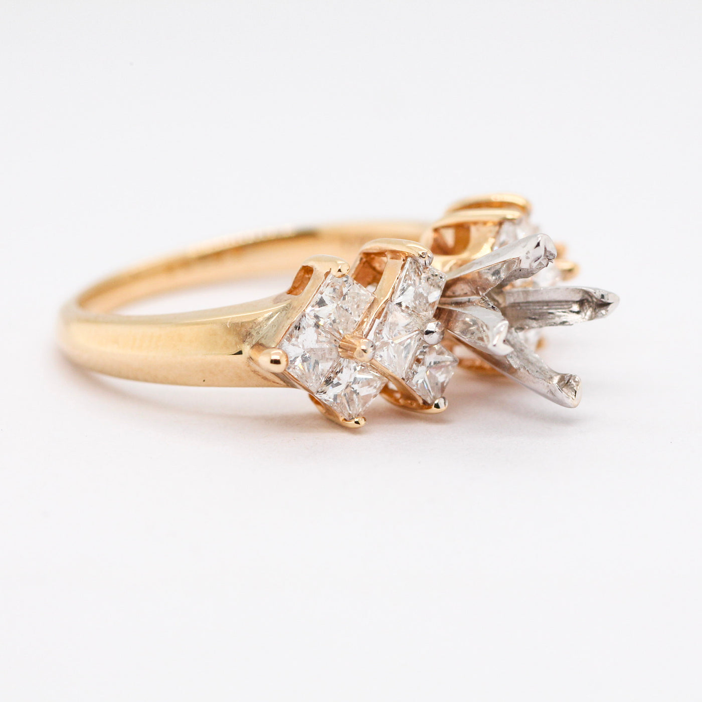 14KY 1CTTW DIAMOND SEMI-MOUNT RING