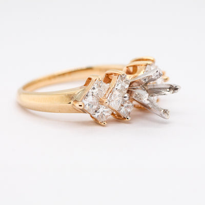 14KY 1CTTW DIAMOND SEMI-MOUNT RING