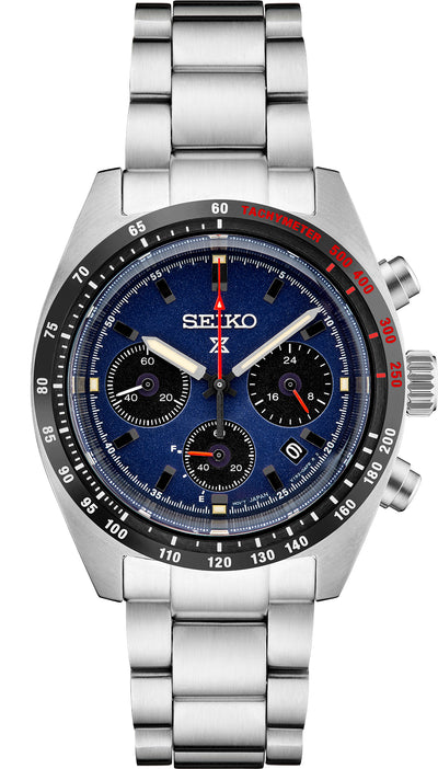 GTS SEIKO SSC815 PROSPEX SOLAR CHRONOGRAPH BLUE DIAL