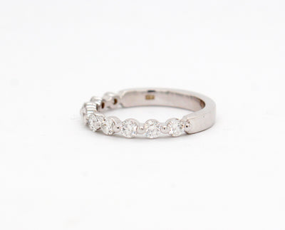 14KW .60 Cttw Diamond Shared Prong Ring