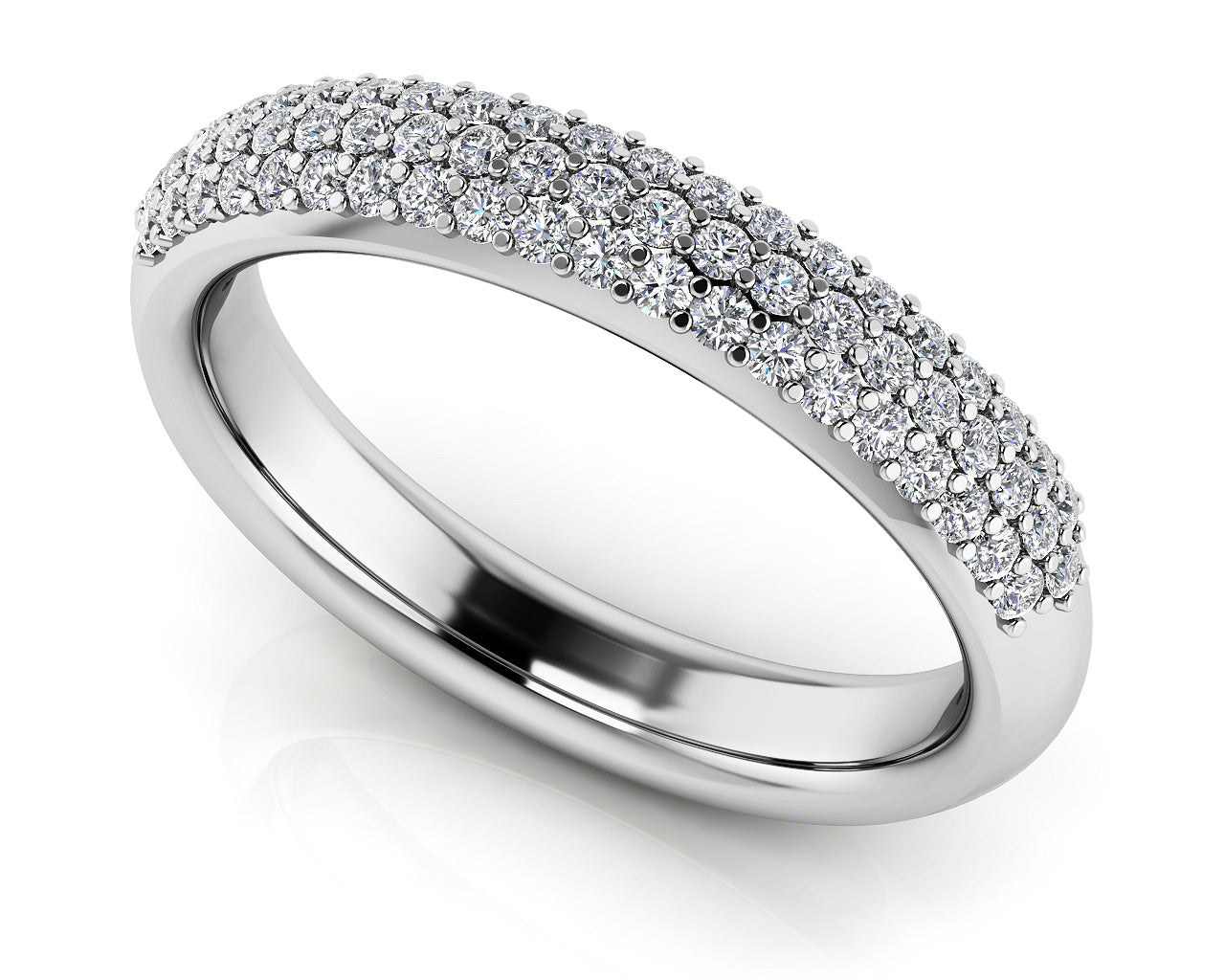 14KW 1.50 CTTW DIAMOND WEDDING BAND HI-SI2
