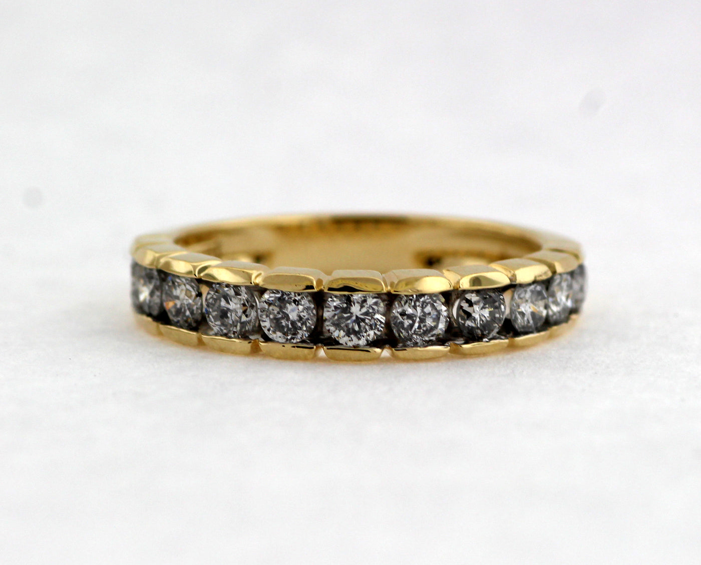 14KY 1.02 CTTW DIAMOND WEDDING BAND H-I1 image