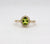 14KY .85 Ct Peridot and .47 Cttw Diamond Ring