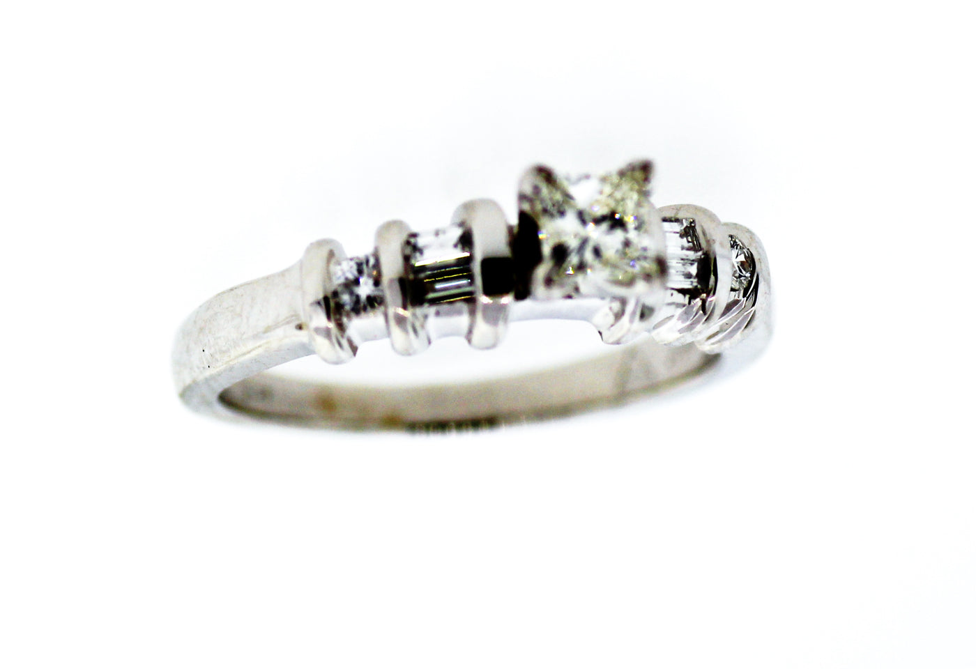 14KW 1/2 TW PC BRIDAL RING 1/3 CT PC CTR image