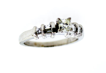 14KW 1/2 TW PC BRIDAL RING 1/3 CT PC CTR