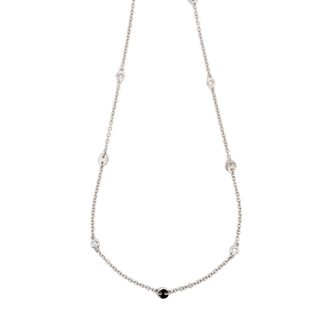 18KW .07 Cttw Diamond Necklace