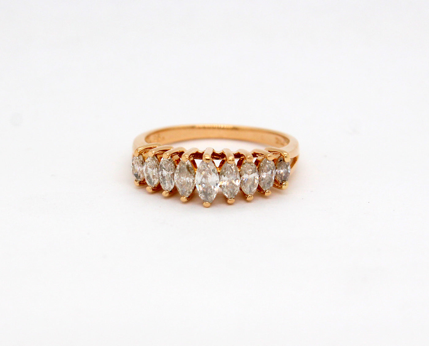 Estate 14KY 1.00 Cttw Marquise Diamond Ring