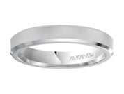 11-WV7188W8-G.00 - ARTCARVED - Comfort Fit, engraved wedding band with beveled edges and satin finish