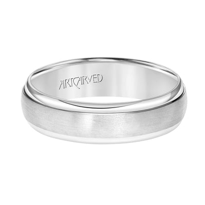 11-WV7271W-G.00 - ARTCARVED - Comfort Fit wedding band with brushed finish and high polished, rolled edges