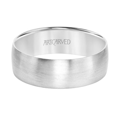 11-WV9031P7-G.00 - ARTCARVED - Low Dome Flat Edge Carved Wedding Band