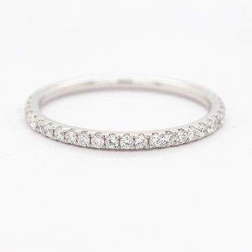 14KW .50 CTTW LAB GROWN DIAMOND WEDDING BAND, G-SI1