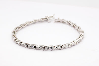 14KW 4.20 CTTW DIAMOND BRACELET GH-VS2
