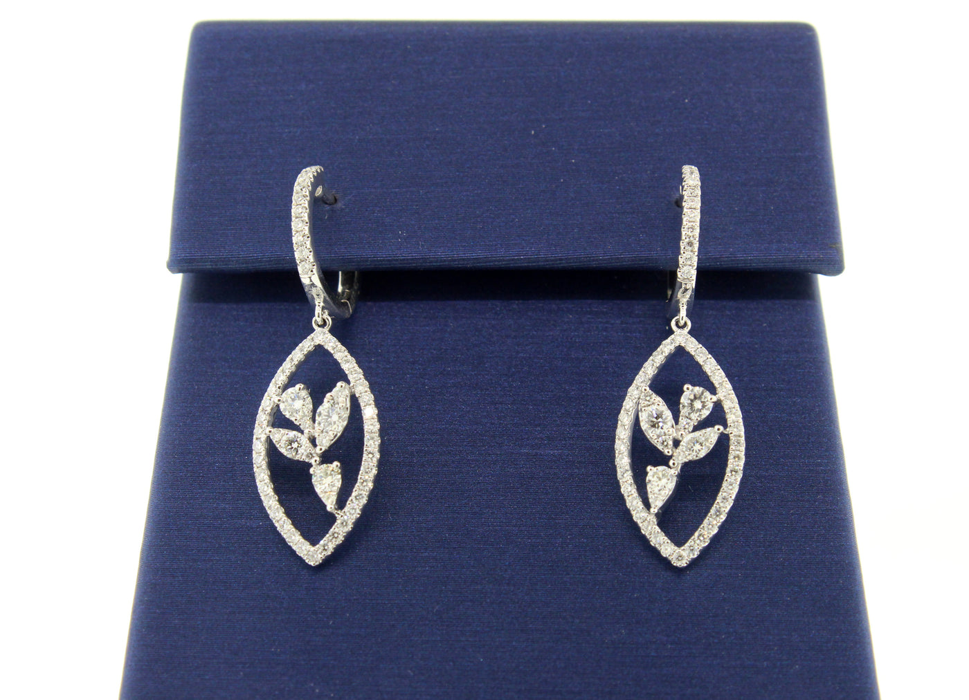 18KW .89 Cttw Diamond Earrings image