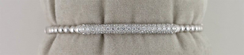 18KW Diamond Bangle Bracelet