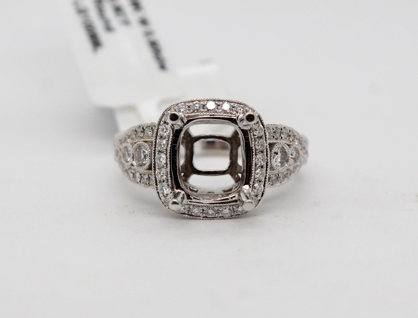 18KW .90 Cttw Diamond Semi Mount Ring