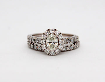 Estate 14KW 1.88 Cttw Diamond Wedding Set