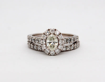 Estate 14KW 1.88 Cttw Diamond Wedding Set