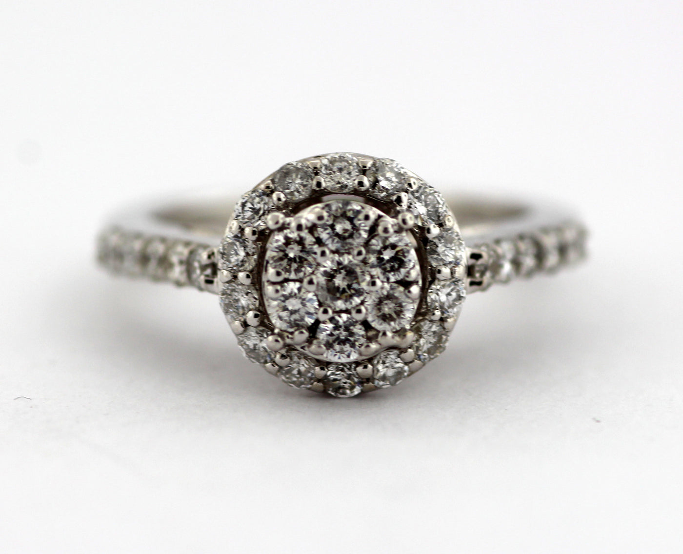 14KW .81 Cttw Diamond Engagement Ring I-SI2