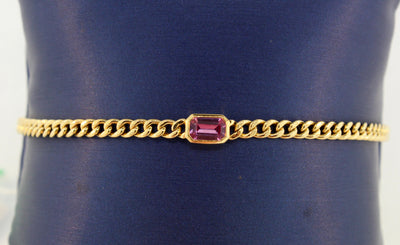 18KY Fancy Sapphire Bracelet