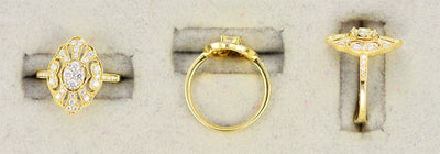 18KY .51 Cttw Diamond Ring