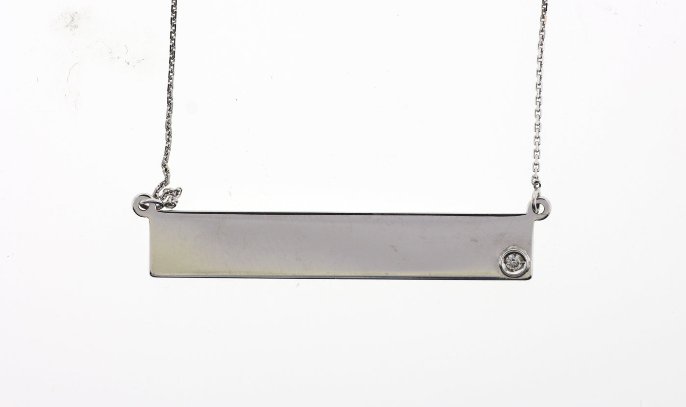 14KW .08 CTTW DIAMOND PENDANT H-SI2