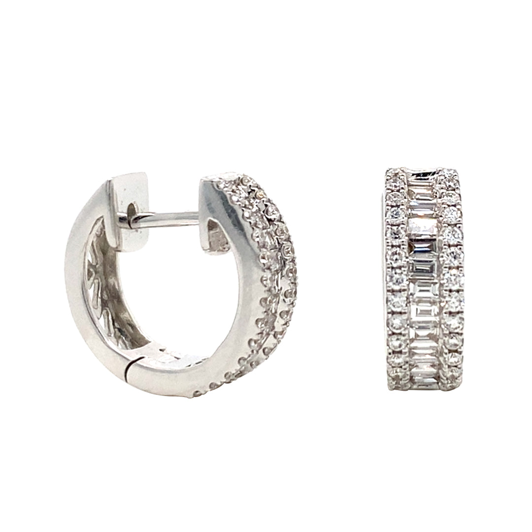 18KW .53 Cttw Diamond Earrings