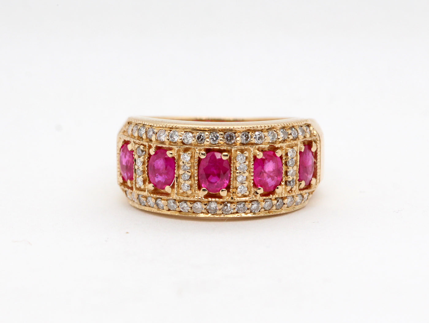 14KY 1.00 Cttw Ruby and Diamond ring, .20 Cttw H-SI1 image