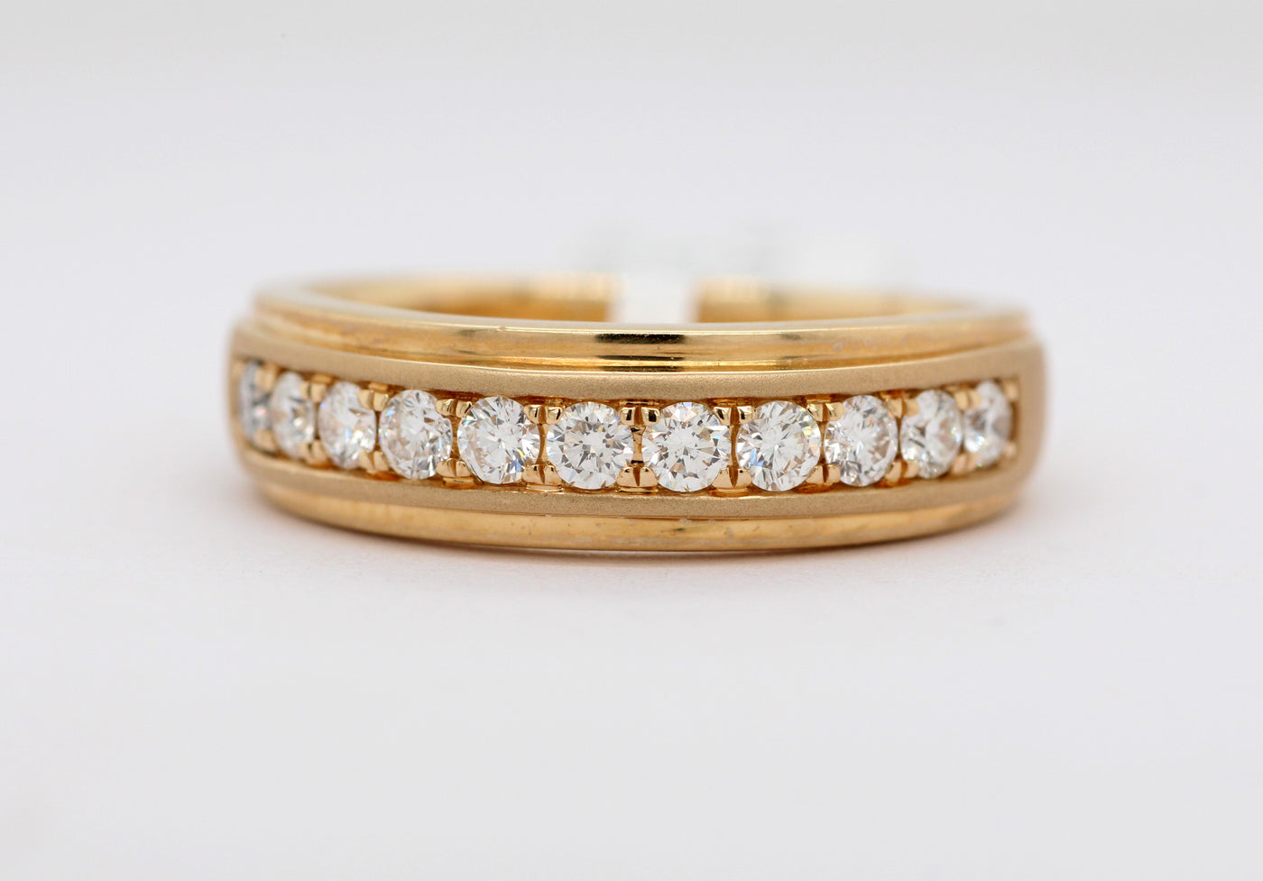 14KY .75 CTTW DIAMOND GENTS RING