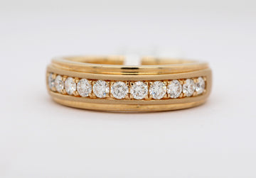 14KY .75 CTTW DIAMOND GENTS RING