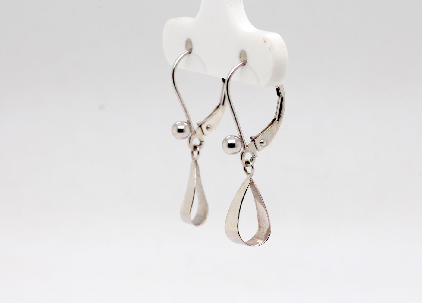 14KW Swirl Dangle Earrings with Lever backs