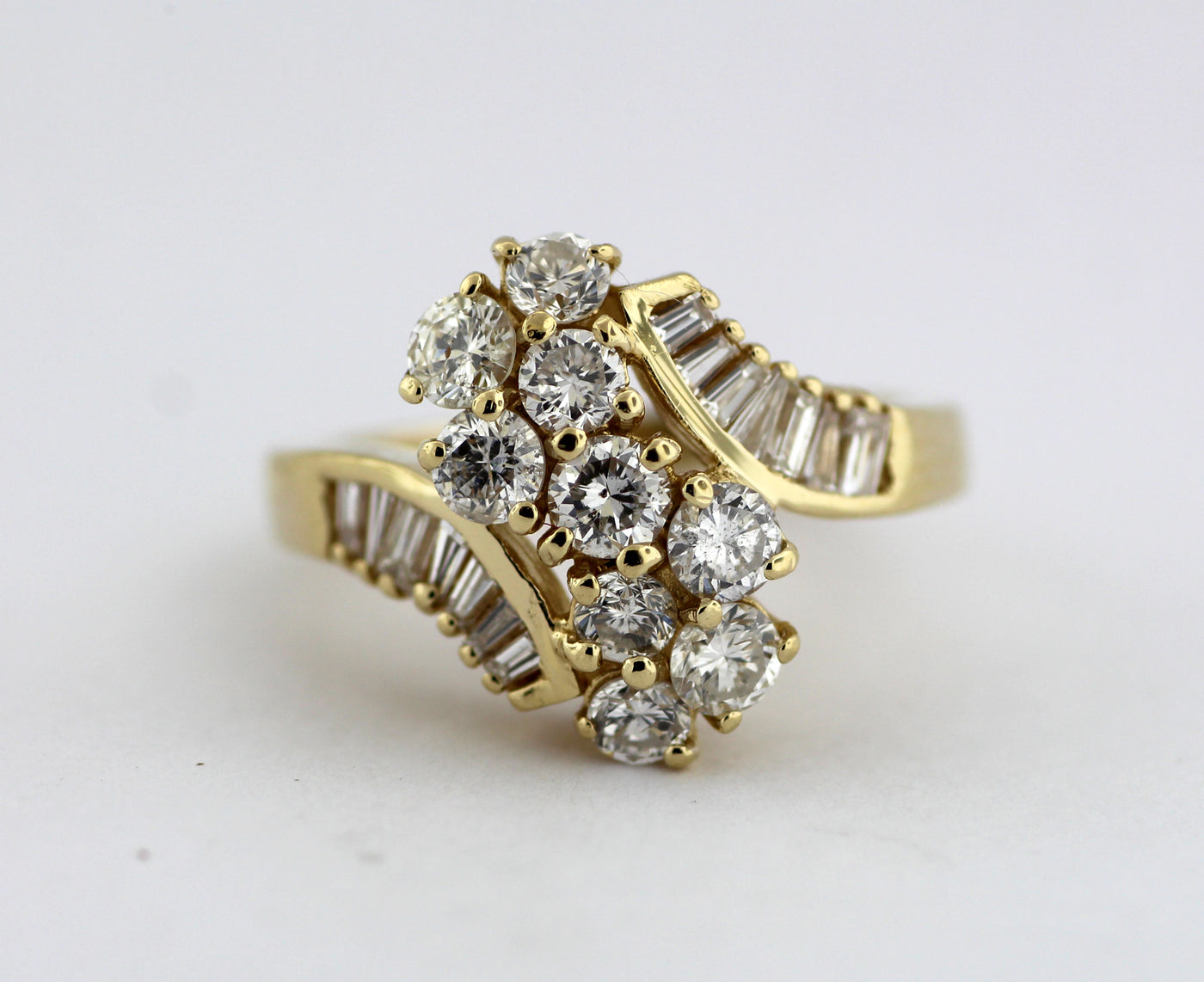 Estate 14KY 1.23 Cttw Diamond Fashion Ring H-I1